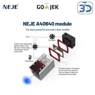 Original NEJE A40640 Laser Module Kit Engraving Machine 60W 450NM
